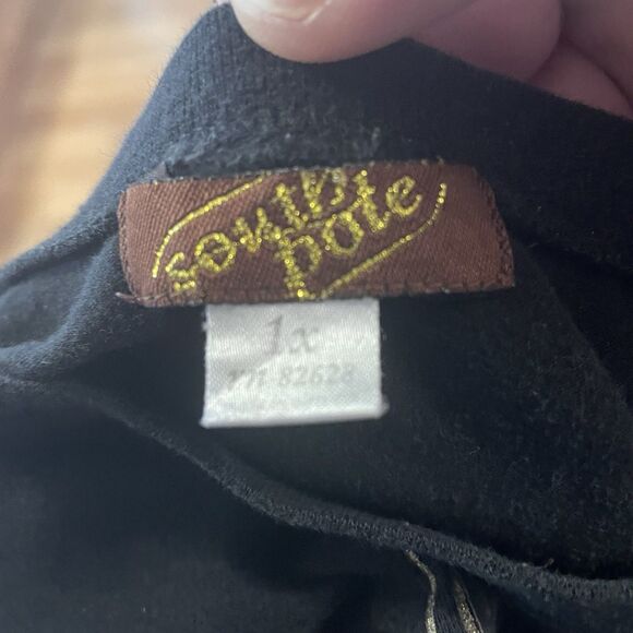 Vintage SouthPole T Shirt Women’s 1x Black Spell Out Short Sleeve Y2K - Picture 5 of 6